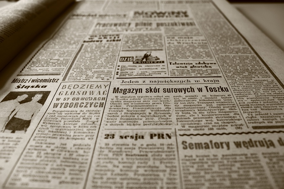 古い新聞 新聞 1960 年代 レトロ セピア 古い Nowiny Gliwickie 情報