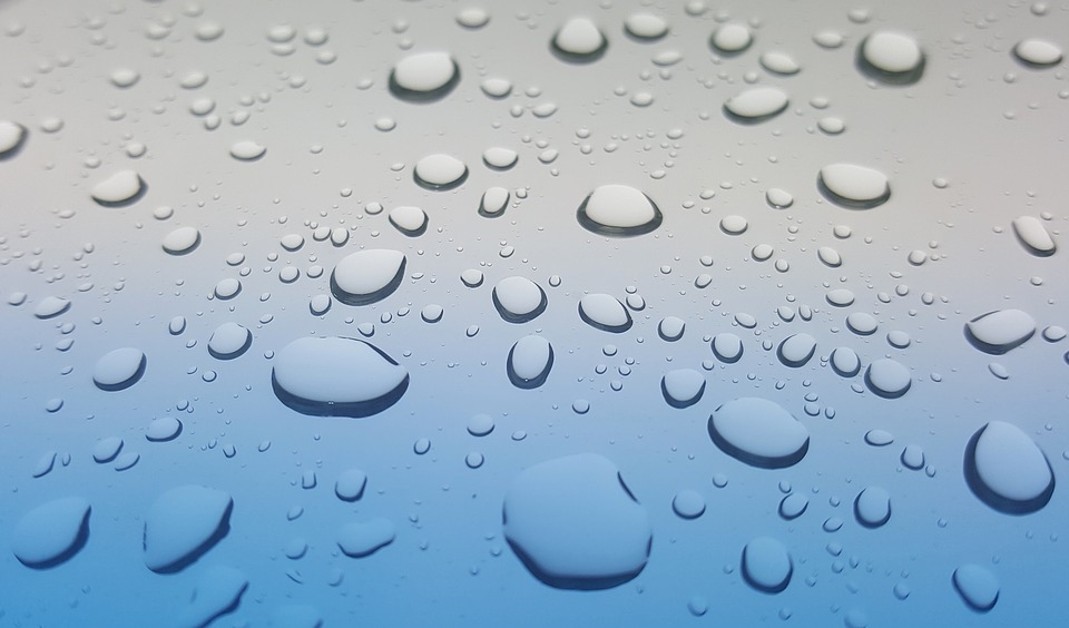 雨の雫 雨 水 しずく ウェット 天気予報 シャワー グレー ビーズ 防水 H2o