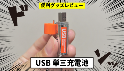 【レビュー】USBで充電できる単三充電池を購入→一生手放せないアイテムだ…！