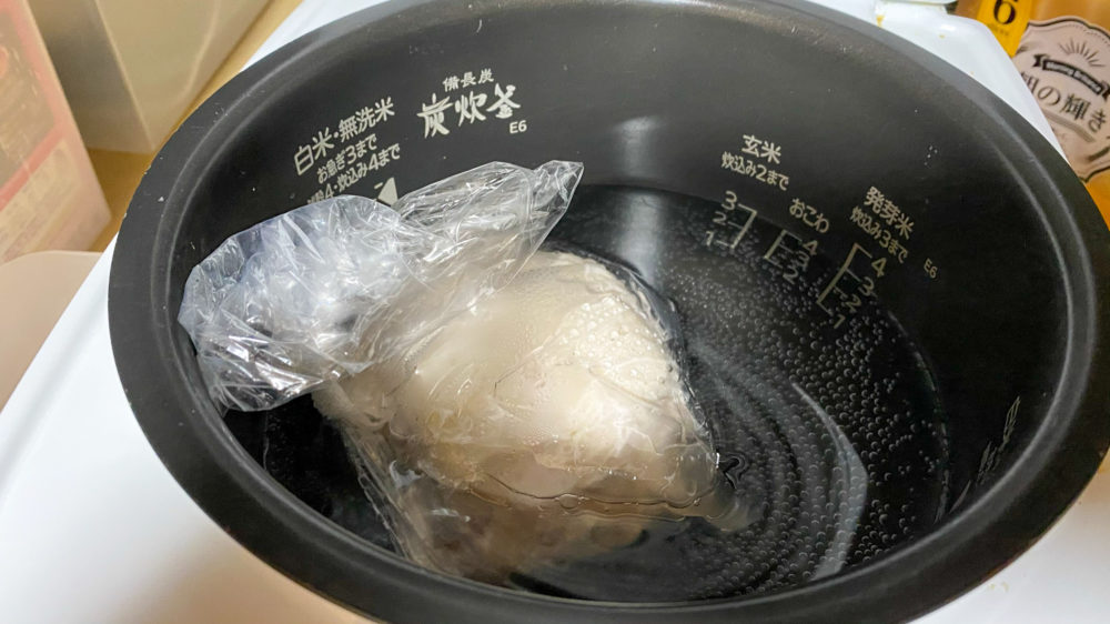 鶏むね肉を炊飯器の保温機能で低温調理 (18)