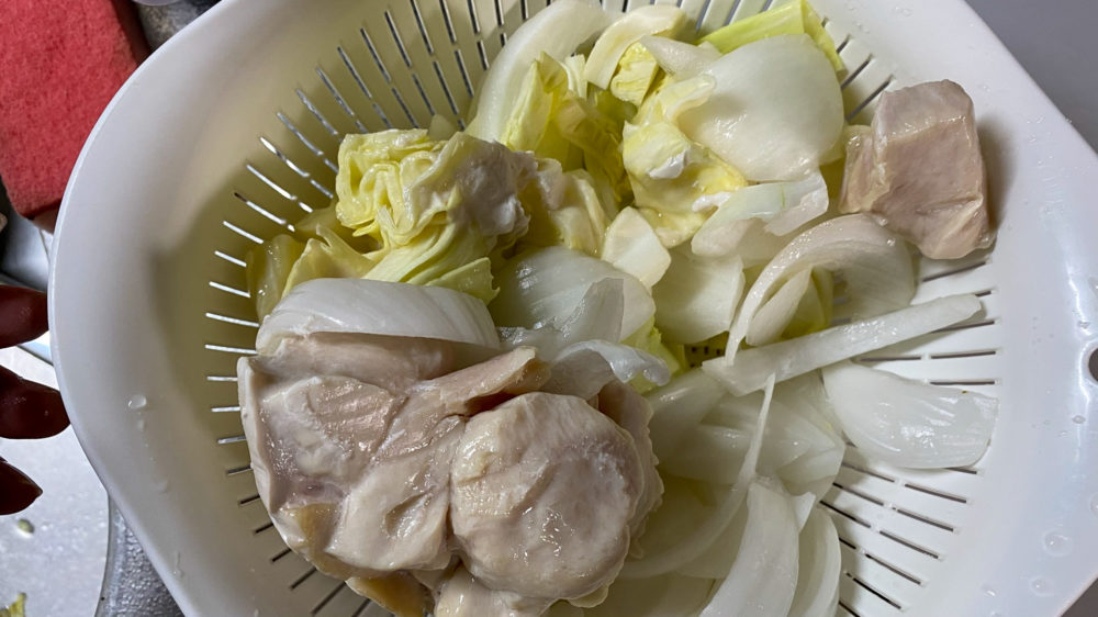 鶏むね肉を炊飯器の保温機能で低温調理 (32)